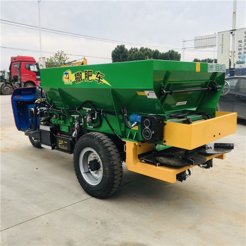 圆盘式三轮撒粪车 大棚农家肥撒粪机