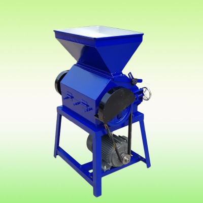 黄豆挤扁机 酒厂大产量破碎机 电动对辊破碎机价格