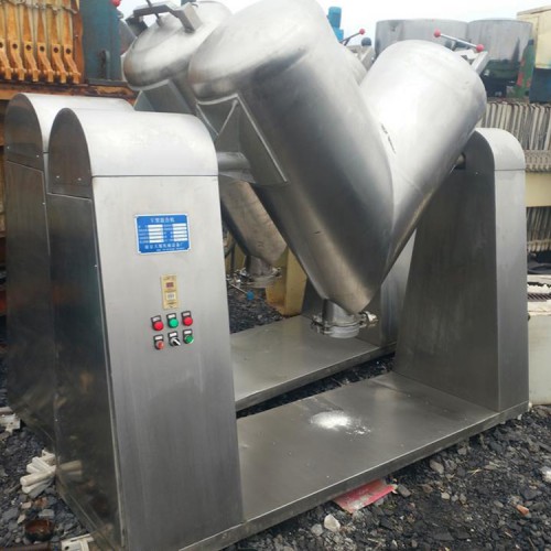二手不锈钢V型混合机 200升二维混合机