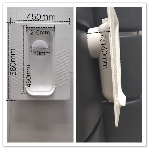 一体专用大口径玻璃钢蹲便器简约厕所