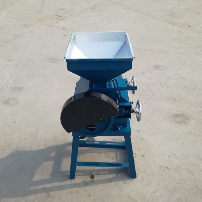 高粱破碎机 小型原粮挤扁破碎机 家用大豆压片机