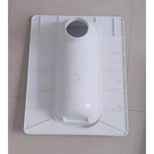 涌泽 玻璃钢蹲便器 易冲洗 不发黄