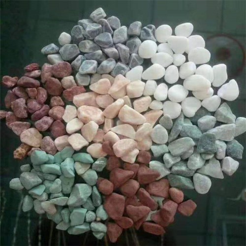 洗米石 胶粘石 红色石子 透水胶粘石