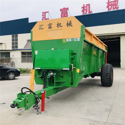双竖绞龙撒肥机 干湿粪撒粪车