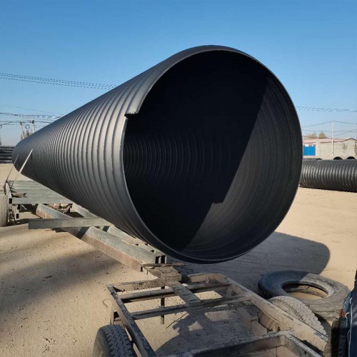 钢带螺旋波纹管 HDPE钢带增强螺旋波纹管