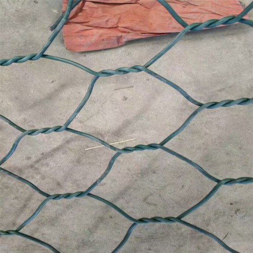 PVC石笼网3.4内丝 4.5边丝现货 铅丝网箱水利工程专用