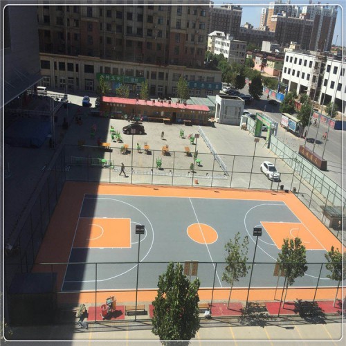 篮球场塑胶地板 室外篮球场地胶 篮球场地面塑胶铺装