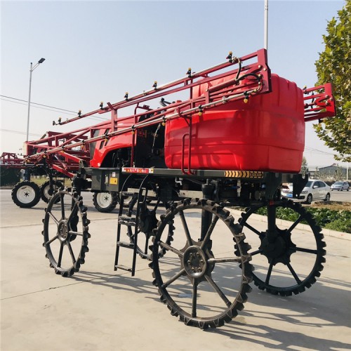 农作物四轮打药车 高架自走式喷药机