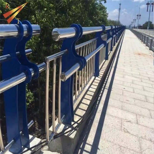 桥梁河道护栏 不锈钢桥梁防撞护栏