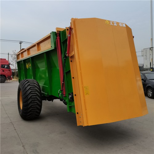 湿粪便抛撒车 大田螺旋撒粪机