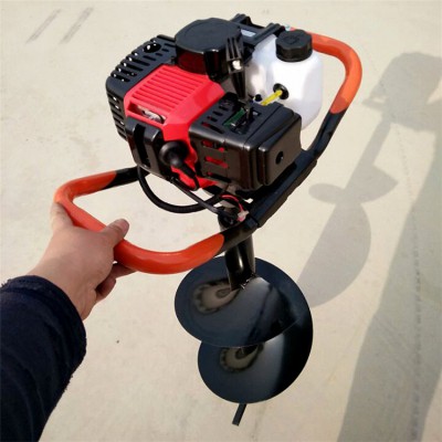 苗木挖坑机 单人操作园林地钻打眼机 大马力地钻打窝机