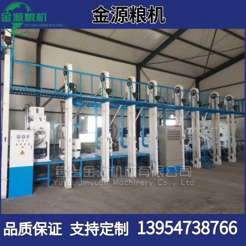 小米加工脱皮设备，成套加工生产安装设备