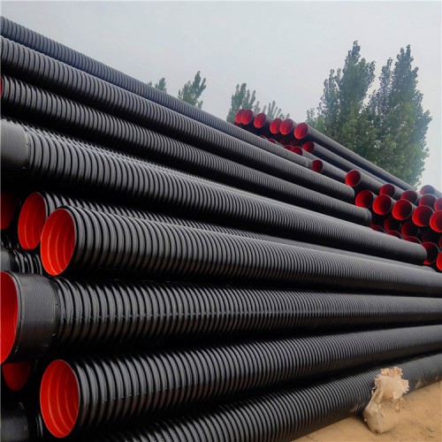 HDPE双壁波纹管 大口径排污管 市政排污管
