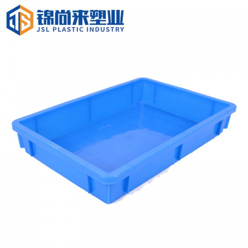 塑料周转箱 江苏锦尚来 零件存放4号长方形浅盘 工厂现货