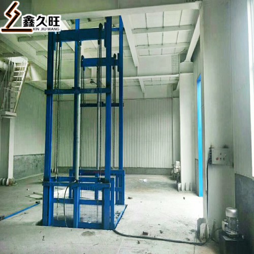 厂房仓库固定货梯 工业货运升降梯 简易导轨货梯