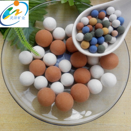 韩国技术纺织床垫枕头用黄土球麦饭石球1-20毫米加工量大优惠