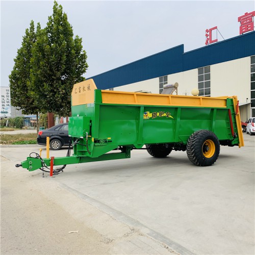 双竖螺旋撒肥机 绞龙式湿粪撒粪车