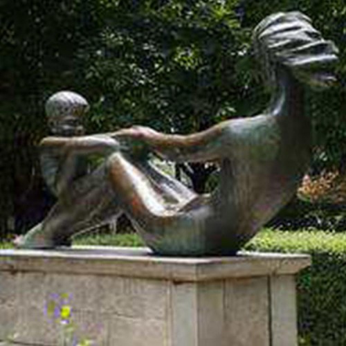 母子雕塑 古代仿铜 铸铜人物雕塑加工定制