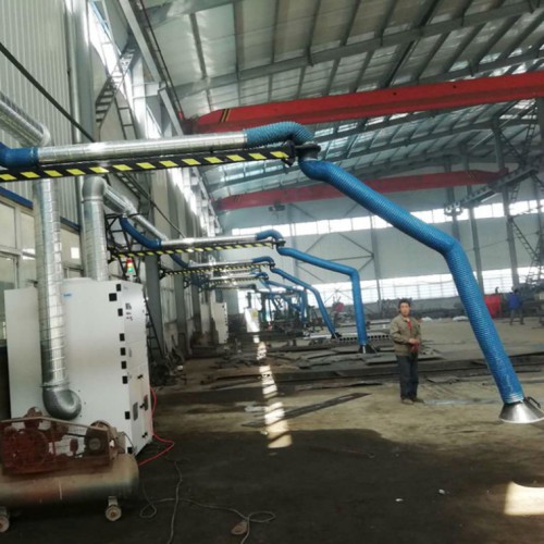 大工件焊接集中除尘器 罐体焊接集中除尘 悬臂式集中除尘