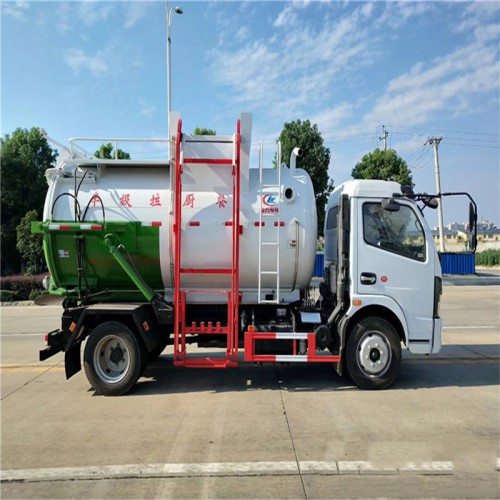 东风D6圆罐餐厨垃圾车  餐厨垃圾车