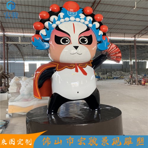 玻璃钢卡通雕塑 动漫公仔雕塑厂家 吉祥物雕塑摆件
