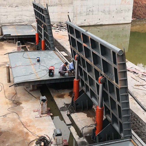 钢坝 大型翻板液压闸门 翻板钢坝闸门 液压闸门