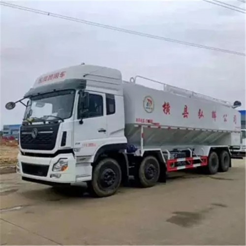 散装饲料运输车  东风天龙散装饲料运输车