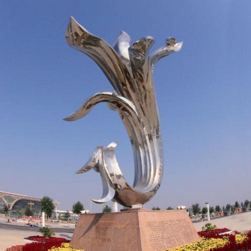 不锈钢异形抽象雕塑 园林装饰不锈钢雕塑 可定制