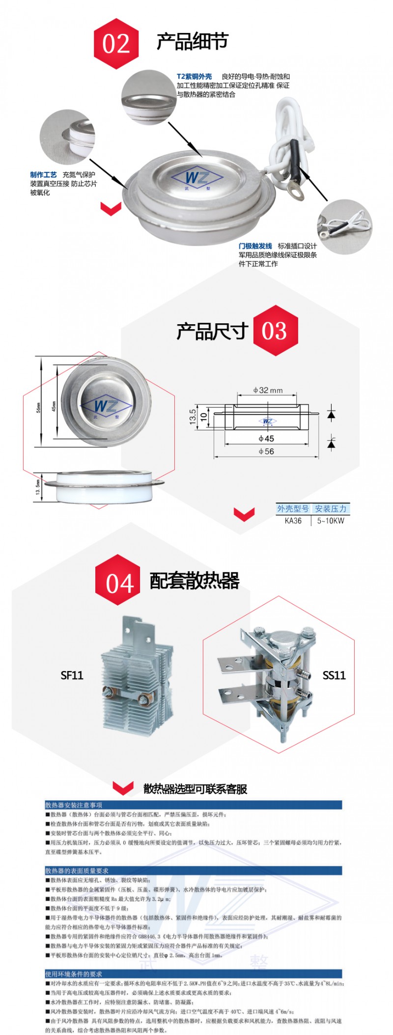 KA36产品尺寸及散热器