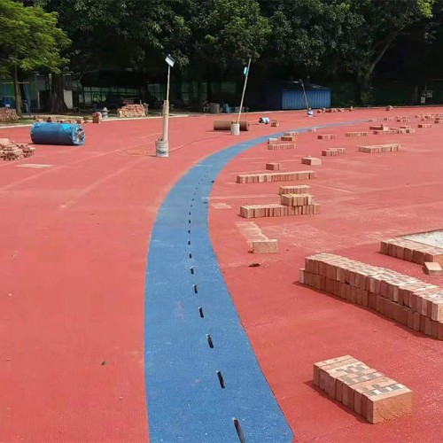 预制型跑道 预制型塑胶跑道 透气性预制型跑道