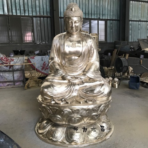 佛像 铸造黄铜如来佛像