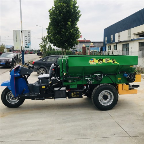 农家粪撒肥机 自走式大棚撒肥车