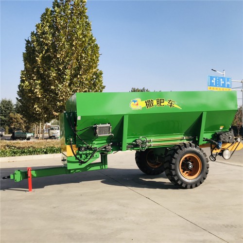鲜鸡粪抛撒机 全自动液压撒肥车