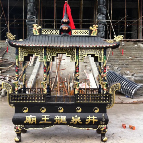 寺院长方形香炉 生铁制作道观焚香炉