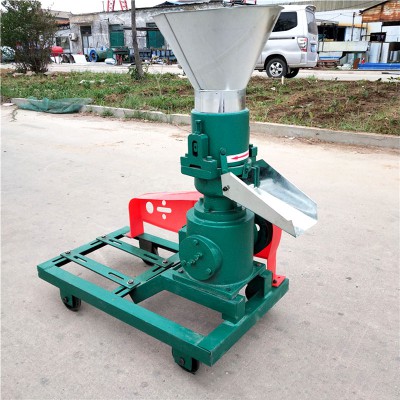 乐民牌草粉压粒机 青草秸秆造粒机 养殖平模饲料颗粒机