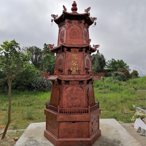 元宝炉 广州祠堂祖庙三层化宝炉