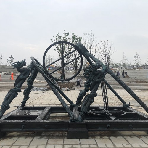 铜雕 浑天仪铜雕 鹿与女神铜雕