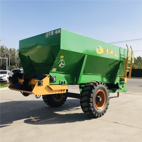后置圆盘撒肥车 大型农家肥撒粪机 鸡粪抛粪车