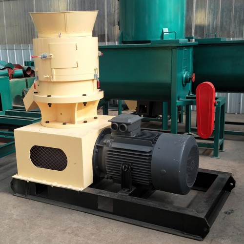 平模锥形压轮饲料颗粒机 工作原理 牛羊秸秆草饲料颗粒机