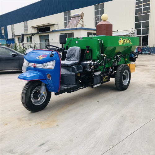 牛羊粪大棚施肥机 三轮车粪肥抛撒机