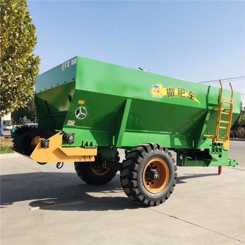 鸡粪撒粪车 牵引式撒肥机 液压施肥撒粪机