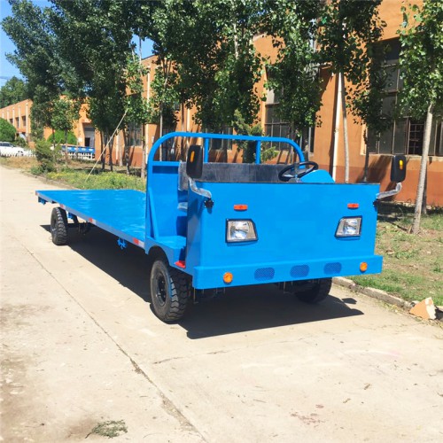 电动四轮平板车载重王 简易货物电动四轮拖车 物流运输工厂