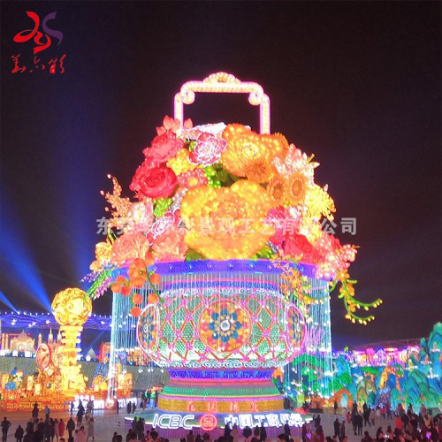元宵大型春节灯会定制自贡传统花灯公司定制重庆春节迎春灯展