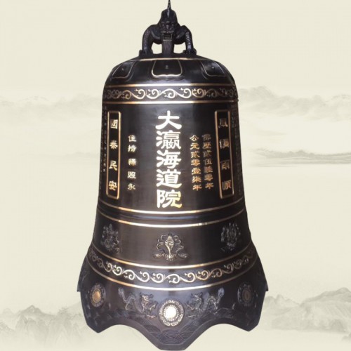 道观黄铜撞钟 庵堂铸造大铜钟