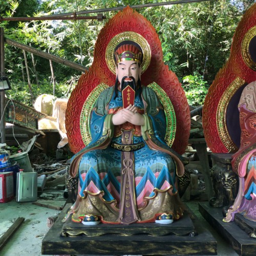 道观三官大帝神像定做 三界公佛像雕塑厂家