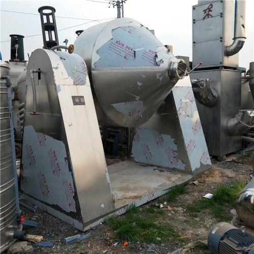 出售二手不锈钢双锥 耙式干燥机 定制滚筒烘干机