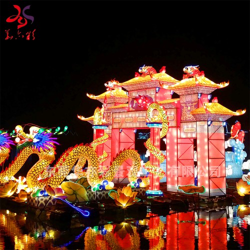 春节灯会制作华亦彩自贡造型花灯源头工厂定制元宵节户外彩灯