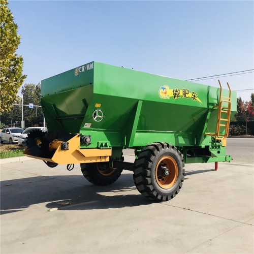 农家肥抛肥机 大型牵引式撒肥车 液压施肥车