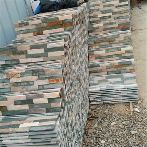 黄木纹文化石用于园林庭院 别墅 外墙砖 室内背景墙