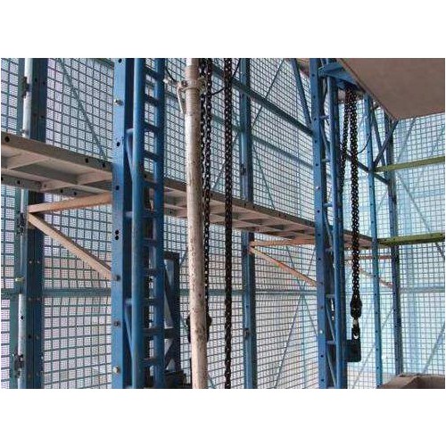 蓝色建筑爬架 高层建筑爬架 爬架